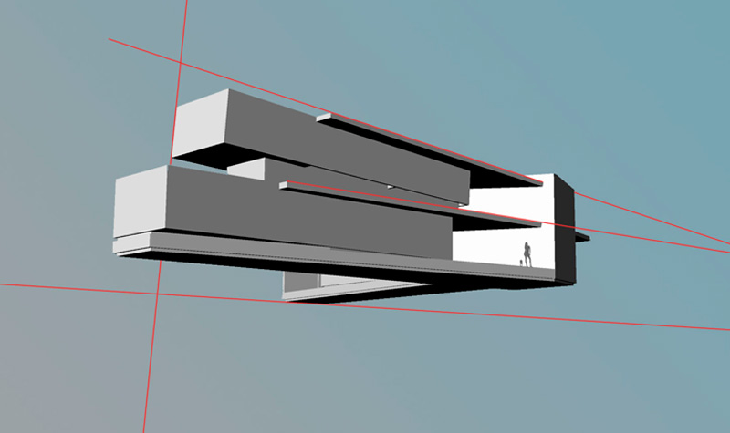 Sketch of Deichmann Interior